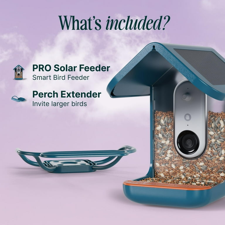 Birdbuddy Durable & Weatherproof Pro Solar Bird Feeder with