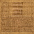 thumbnail image 1 of Ahgly Company Indoor Square Abstract Brown Modern Area Rugs, 6' Square, 1 of 4