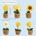thumbnail image 5 of COSTYLE Crochet Kit for Beginners Sunflower DIY Knitting Starter Kit for Adults and Kids, 5 of 5