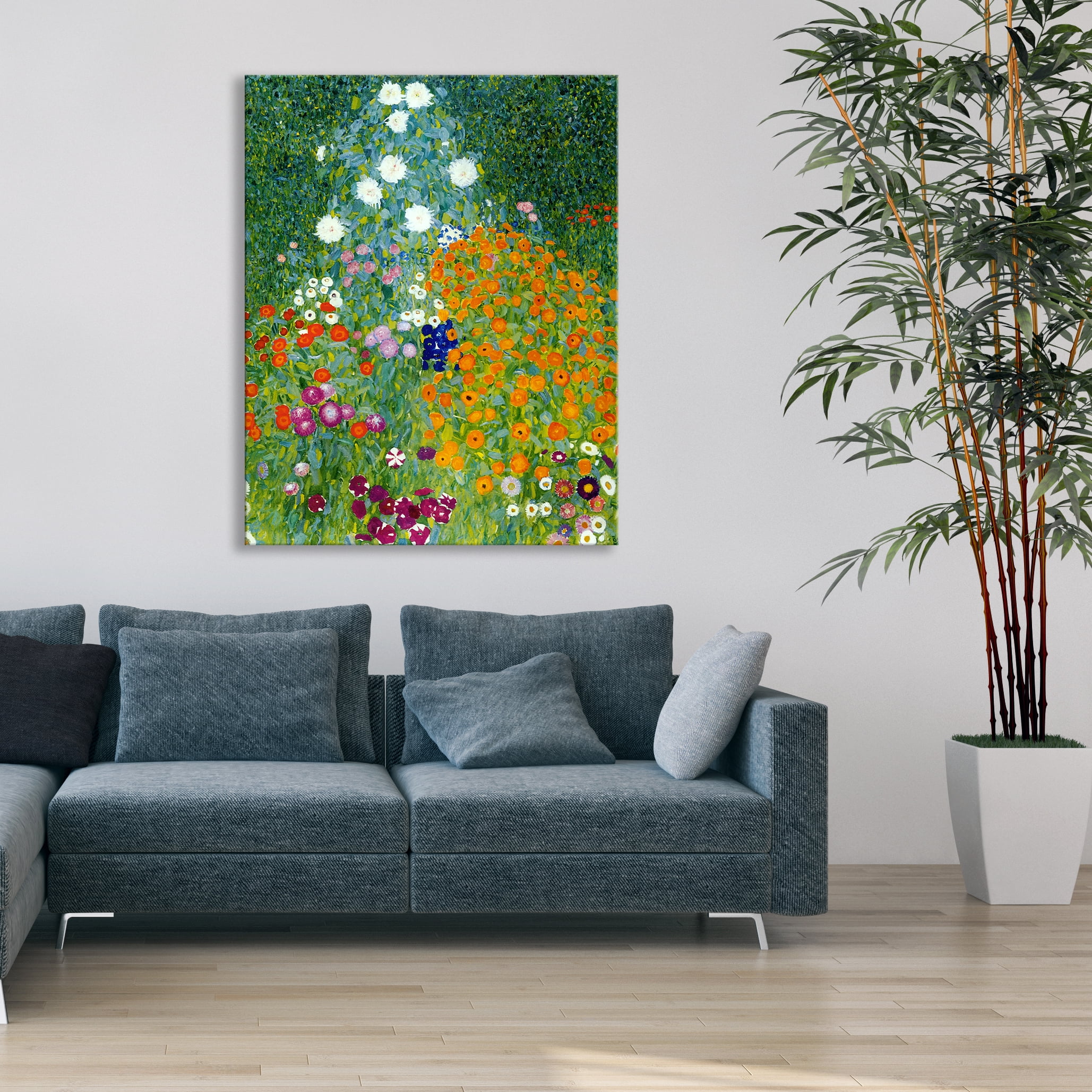 ArtWall Gustav Klimt Farm Garden Wall Art