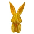 thumbnail image 3 of HCBY Gold Bunny Easter Statue,7.87in Resin Rabbit Figurine,3D Printed Thinking Bunny,For Spring Home Living Room Bedroom Decor, 3 of 5