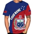 thumbnail image 4 of Custom Samoa Shirt for Men Samoa Island Polynesian Samoan T-Shirt, American Samoa Shirts American Samoa Coat of arms Flag (4XL), 4 of 5