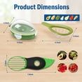 Avocado 3 Piece Set, Includes Avocado Slicer, Cutter and Airtight ...