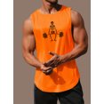 thumbnail image 2 of Patrón De Esqueleto Cómodo Y Transpirable, Camiseta Sin Mangas Elástica Casual Para Hombres Para Entrenamiento De Gimnasio De Verano, Entrenamiento De Baloncesto, 2 of 4