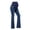 Dark Blue, variant on Miqool Women's Stretch Maternity Jeans Over The Belly Bell Bottoms Flare Denim Pants Support Bootcut Pants Pregnancy Clothes