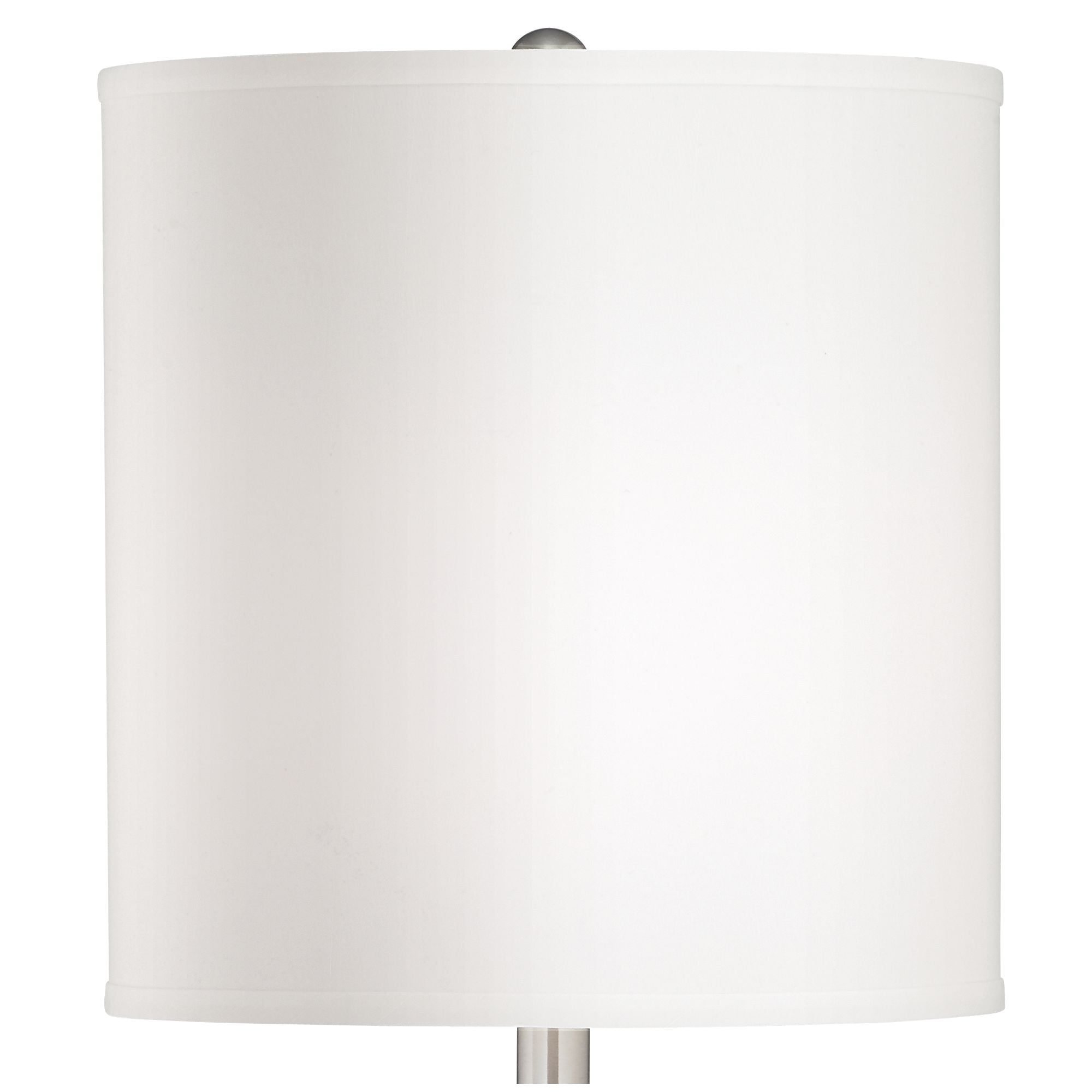 Possini Euro Design 32" Tall Gourd Large Modern End Table Lamps Set of 2 Silver Brushed Steel Finish Metal Living Room Bedroom
