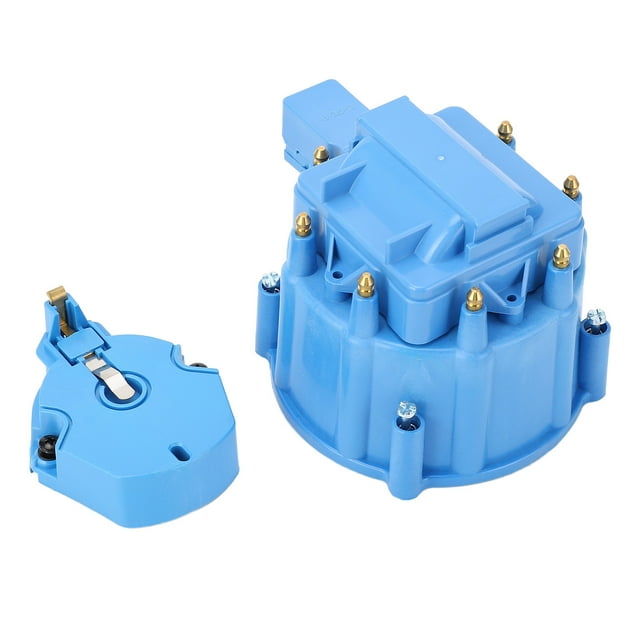 HEI Distributor Cap and Rotor Heavy Duty Large Distributor Cap Set for SBC 283 305 307 327 350 400 K549 Red Caps Easy Installation