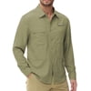 WEILANXIN Store Weilanxin Men's Sun Protection Fishing Shirts Long Sleeve Travel Work Shirts for Men UPF50+ Button UP Shirts with Zipper Pockets Grayish Green S