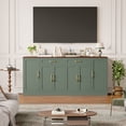 thumbnail image 2 of Hiphuta 70.8"W Large Buffet Cabinet with 6 Doors, Modern Farmhouse Sideboard with 2 Drawers, Coffee Bar for Kitchen Dining Room Living Room, Green, 2 of 7