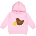 thumbnail image 2 of Inktastic Hen and Chick Farm Animals Toddler Hoodie, 2 of 4
