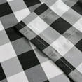 thumbnail image 5 of dinii Buffalo Plaid Curtains Valances for Windows - Black and White Semi Sheer Checkered Rod Pocket Valance for Living Room, Farmhouse, Bedroom, 54 x 18 Inches Length, 1 Panel, 5 of 6