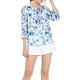thumbnail image 5 of BLUSA BOHO INSPIRADA PARA MUJERES CON ESTAMPADO FLORAL Y CUELLO CON LAZO, MANGA 3/4, TOPS CASUAL, TAMAÑO M, 5 of 7