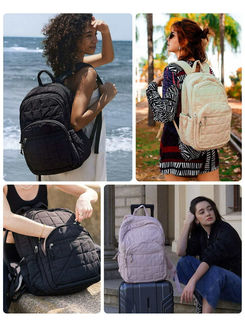 backpack womens laptop Backpack, Pebbled--black Crafted from high GOLF SUPAGS Womens Laptop Backpack