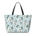 thumbnail image 2 of Honeii Winter Wonderland Light Blue for Tote Bag with Adjustable Strap,Beach Bag, Waterproof Sandproof Beach Tote Bag, Large Capacity Foldable Beach Bags, 2 of 7