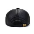thumbnail image 4 of Versión coreana de moda del sombrero de hombre de invierno de combinación completa de cuero de imitación de ocio engrosado para mediana edad y ancianos gorra de protección cálida para los, 4 of 6