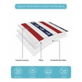 thumbnail image 5 of Quilts Twin XL Size, Nautical Anchor Soft Comforter Bedding Set for Bed, Red Navy Blue White Stripe Geometric Lightweight Quilted Bedspread with Pillow Cover(2 Pieces) for All Season, 68x98 Inch, 5 of 6