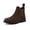 Brown, variant on Britain-L Womens Chelsea Boots, Genuine Suede Ankle Boots for Women with Cushioned Insole and Lug Sole