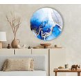 thumbnail image 4 of HelloGlass Round Tempered Glass Wall Art Round Wall Art Gift Circle Wall Art Tempered Glass Art Glass Wall Decor Glass Printing Blue Abstract Wall Decor 20x20inch, 4 of 10