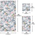 thumbnail image 2 of Coolnut 3 PCS Towel Parrots & Pink Bluebonnet Bouquet Cotton Bath Towel Set (1 Bath Towel, 1 Hand Towel, 1 Washcloth) for Bathroom, Super Soft and Quick Dry Towels, 2 of 6