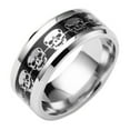 thumbnail image 1 of Anillos para mujer, regalos para mujer, anillo de calavera estilo punk de acero inoxidable, anillo de hip hop, joyería, anillo de hip hop., 1 of 3