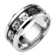 thumbnail image 1 of Anillos para mujer, regalos para mujer, anillo de calavera estilo punk de acero inoxidable, anillo de hip hop, joyería, anillo de hip hop., 1 of 3