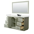 thumbnail image 3 of Wyndham Collection Wcf414160s-Qtz-Us3m58 Strada 60" Free Standing Single Basin Vanity Set, 3 of 7