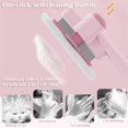 thumbnail image 2 of HeeHom Cat Comb for Long & Short Hair Cats - One Click Self-Cleaning Deshedding Brush for Indoor Pets, Rabbit & Small Dog Grooming Tool with Stainless Steel Teeth, 2 of 8