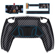 eXtremeRate Graphite Carbon Fiber Remap Kit Upgrade Board Back Shell 4 Buttons for PS5 Controller BDM 010/020