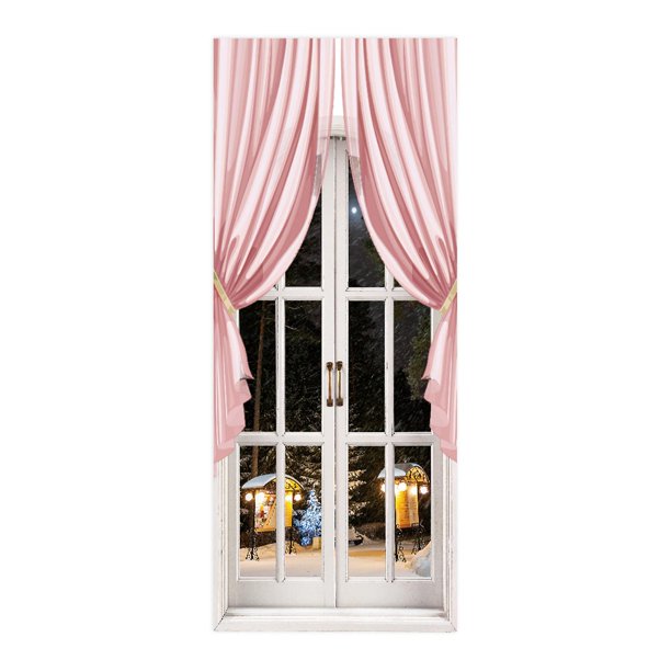 2 unids/set ventana luz refrigerador puerta pegatina autoadhesiva pared Mural calcomanía