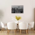 thumbnail image 2 of Wall Art Canvas Print Poster Black And White City Night Scene Canvas Painting Modern Oil Painting Contemporary Artwork for Home Decoration Office Kitchen Wall Decor (Set of 1 Framed, 08x12inch), 2 of 6