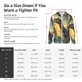 thumbnail image 4 of KLL Sunshine Jungle Dinosaur Print Men's Women’s UPF 50+ Sun Protection Outdoor Hoodie Jacket Long Sleeve Fishing Hiking Performance Shirt-3X-Large, 4 of 6