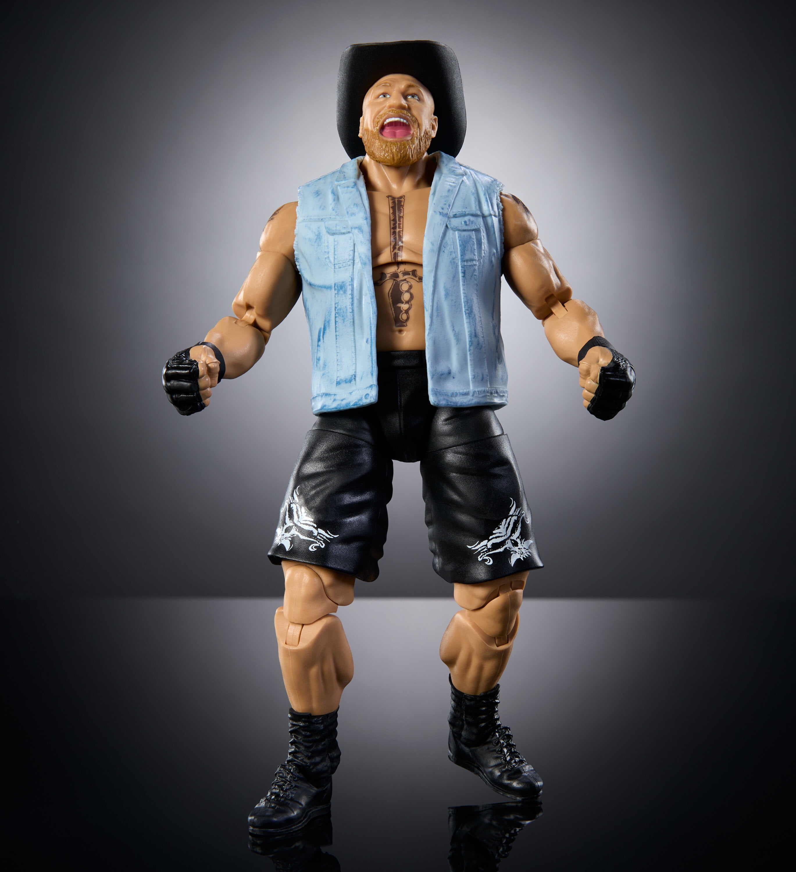 WWE Elite Brock Lesnar Action Figure, 6-inch Collectible Superstar with Articulation & Accessories