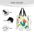 thumbnail image 4 of Vsdgher Floral Vintage print Tote Bag for Women Shoulder Bag with Zipper Large Shoulder Bag Handle Handbag Portable Washable for Travel, Work, 4 of 8
