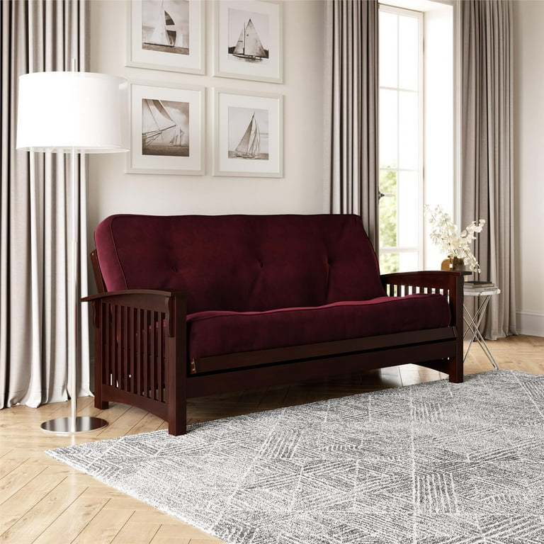 DHP 8 Inch Independently Encased Coil Futon Mattress Red