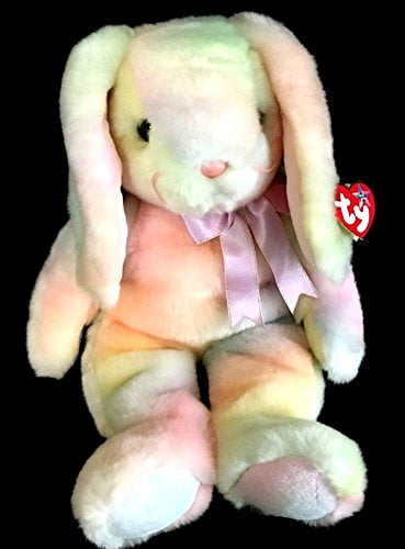 rainbow bunny beanie baby