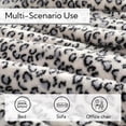 thumbnail image 3 of SUNNY HEAT Full Size Electric Heated Blanket - 72''x84'' Soft Flannel, 10 Heating Levels with 1-12H Auto Off, Safety Overheat Protection, Leopard Blue & White Design, 3 of 6