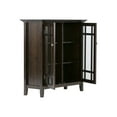 thumbnail image 3 of Bedford 39 inch Wide Solid Wood Medium Storage Cabinet in Dark Tobacco Brown, 3 of 6