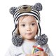 thumbnail image 5 of Gorro para bebé, gorro con forro polar de invierno, orejeras tejidas, gorros para niños, gorros para bebés y niñas con pompón, 5 of 7