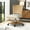 LINEN, variant on Task Chair Rattan Back, Tina's Home Swivel Adjustable Wood Leg Living Room Office Adult Beige