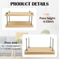 thumbnail image 2 of Wooden Book Press, 30 x 20 cm Book Press, Multifunctional Manual Sturdy Bookbinding Tool, Practical Bookbinding Accessories, DIY Bookbinding Labels, Wood Shape Factor, Upholstery Press for Home, 2 of 9