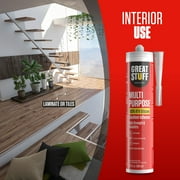 Great Stuff 100% Silicone Caulk - White RTV Silicone Sealant, All Purpose Sealant 10.1 oz
