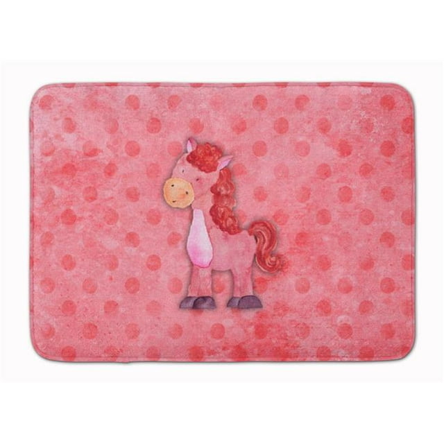 Carolines Treasures BB7379RUG Polkadot Cheval Aquarelle Machine Lavable Mémoire Mousse Mat