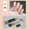 thumbnail image 1 of Parche de manicura False Nails HUOGUO, 24 unidades, con forma de ataúd largo, 1 of 5