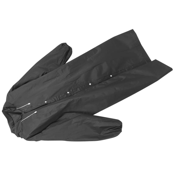 LOLIPPYY Black Adult Rain Poncho with Hood, Reusable EVA Jacket for Outdoor Hiking, Camping, and Travel