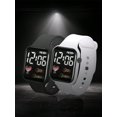 thumbnail image 1 of 2pcs Simple Couple Electronic Watches, 1 of 4