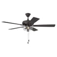 thumbnail image 2 of Eos Clear Bowl 52 in. Classic Bronze Ceiling Fan w/ Light Kit Included, 2 of 4