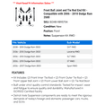 thumbnail image 2 of Front Ball Joint and Tie Rod End Kit - Compatible with 2006 - 2010 Dodge Ram 3500 2007 2008 2009, 2 of 2
