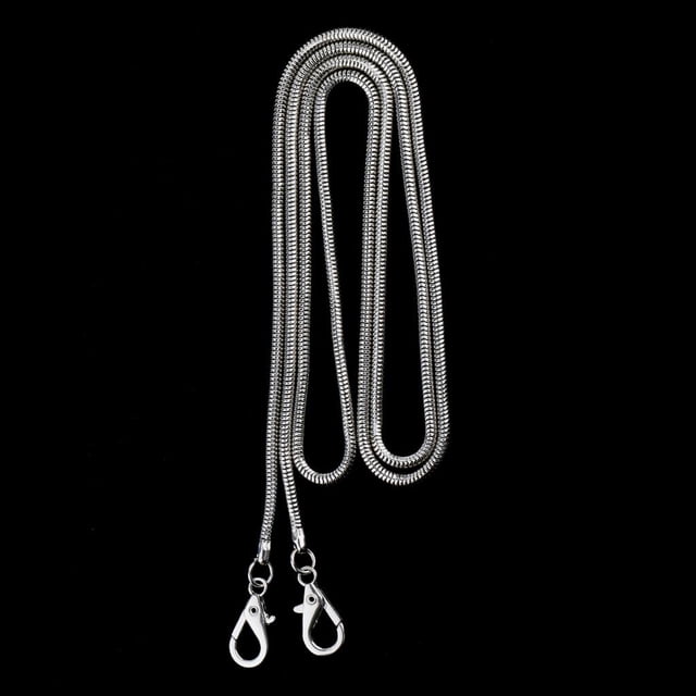 Monedero Correa De Cadena Con Cierre BLESIY Plata Correa de Cadena de bolsa Cadena de serpiente