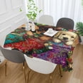 thumbnail image 5 of Qxltty Christmas Puppies Square Tablecloth 60×108in Thick Wrinkle Resistant Heat Proof Durable Table Cover for Dining Table, 5 of 9