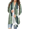 thumbnail image 1 of Cardigan pour Femmes à Manches Longues, Ouvert à l'Avant, Cardigan Léger Chic, Veste Décontractée d'Automne, 1 of 6